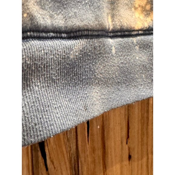 Volcom XXL Custom Bleached Mens Pullover Hoodie Blue & Cream - Picture 2 of 5